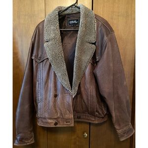 Overland Outfitters Leather Bomber Jacket